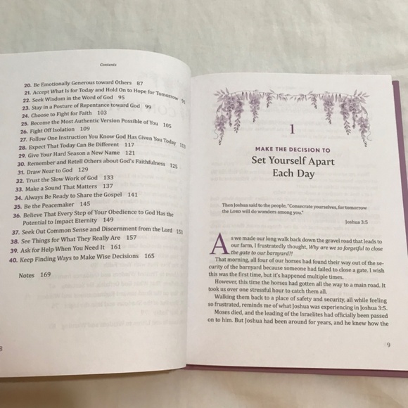 ๐3/$35 Wiser 40 Decisions to Grow Daily in God's Wisdom by Nicki Koziarz - Picture 4 of 6